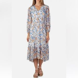 Joie Blue Floral Maxi Dress